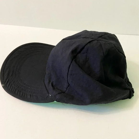 Vintage Reversible Kids Hat Neon Green and Black One Size Nylon Cap - Picture 8 of 11